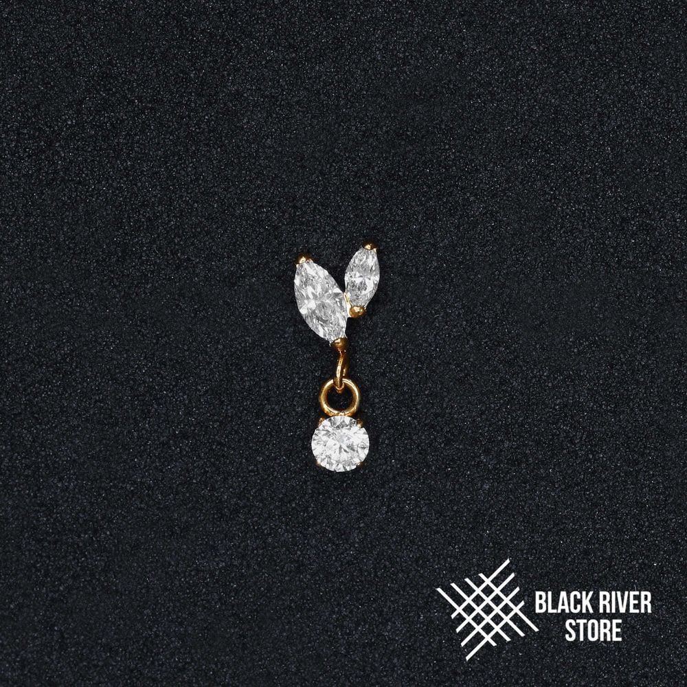 Pendant 2K Millennium Crystal PVD Yellow