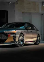 Карбоновая губа переднего бампера для BMW 7 серии G70 2022+ БМВ