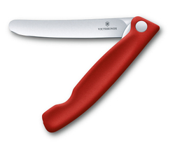 Лёгкий нож для овощей SwissClassic красный складной 11 см VICTORINOX 6.7801.FB