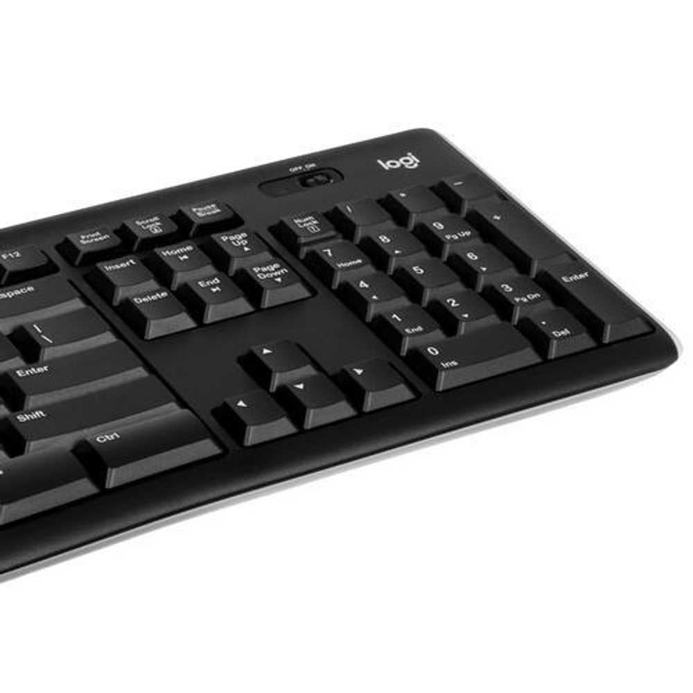 Клавиатура беспроводная Logitech K270, черный, Retail, мембранная, радиоканал, AAA (920-003058)