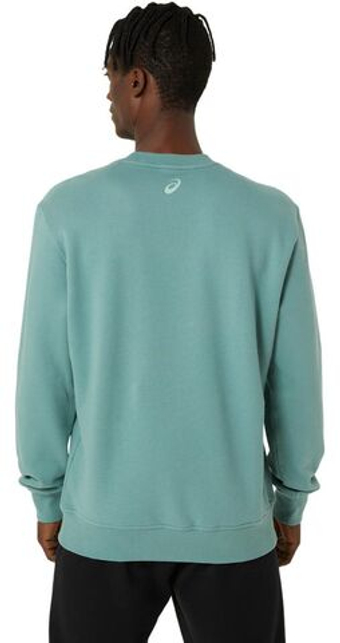 Мужская теннисная кофта Asics Sweat Shirt - зеленый