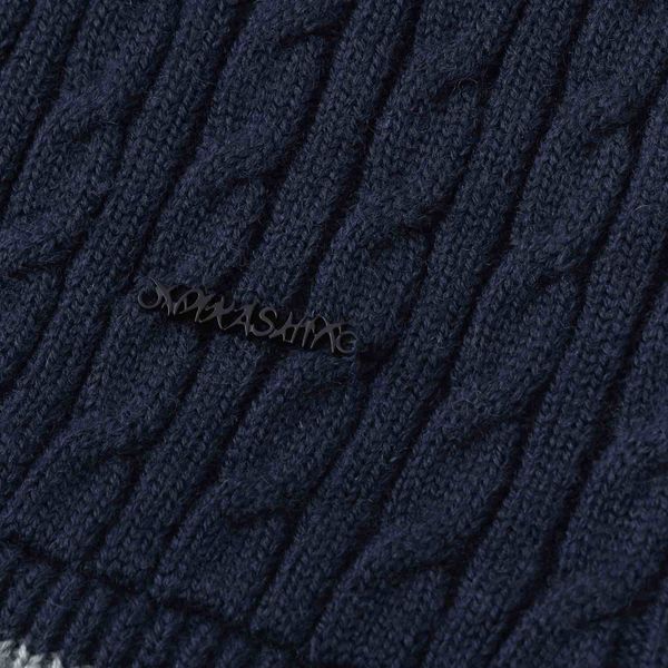 Свитер Lamb темно-синий/серый - фото 5