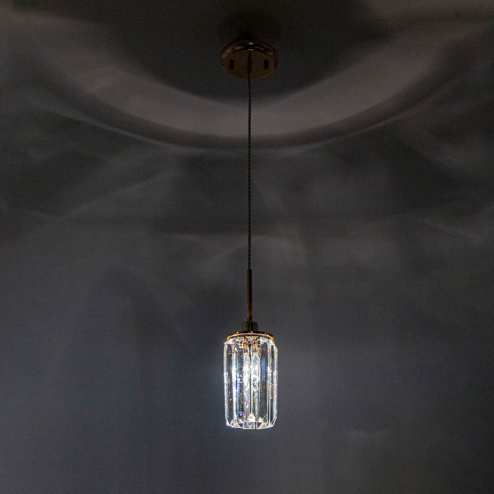 Citilux Синди CL330112 Подвесной хрустальный светильник Золото