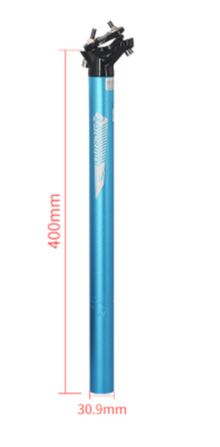 Подседельный штырь LUNJE 341-2, 2-х болтовый 30.9*400mm цв.синий
