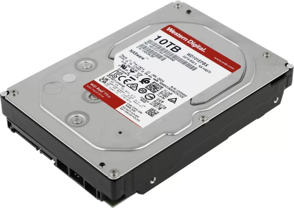 Жесткий диск Western Digital WD101EFBX, 10ТБ, Red Plus, для NAS
