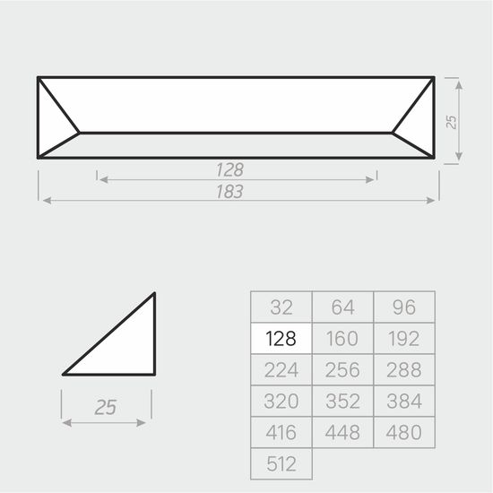 Ручка-скоба Алди С57 128 черный