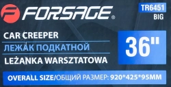 Лежак подкатной на 6-ти колесах (425х920мм) Forsage F-TR6451(Big)