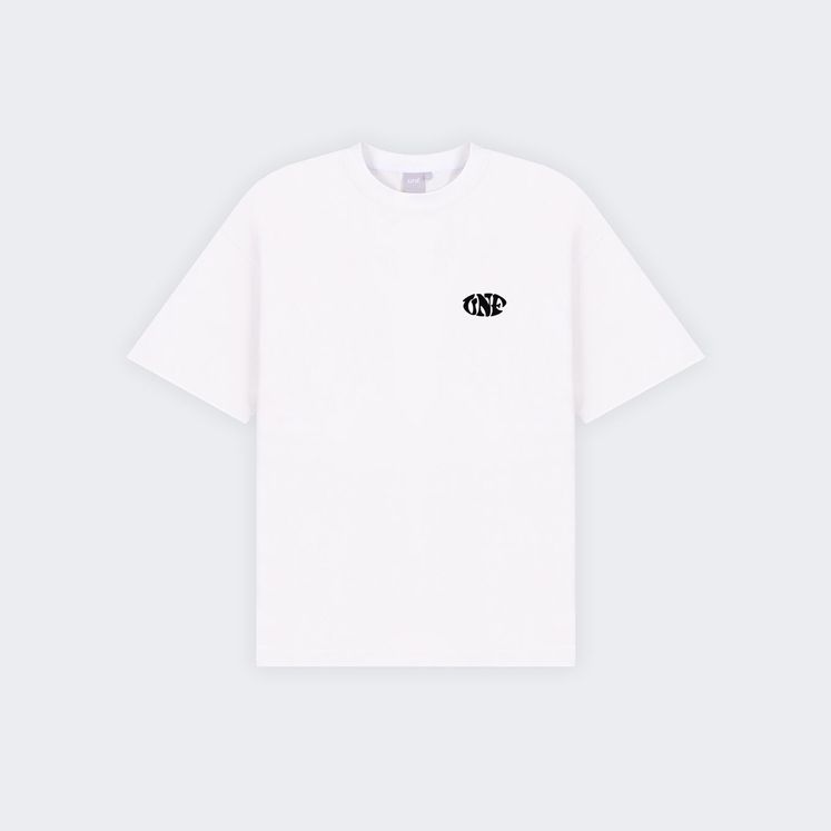 Футболка UNIFORM Heavy Stamp, молочный/черный