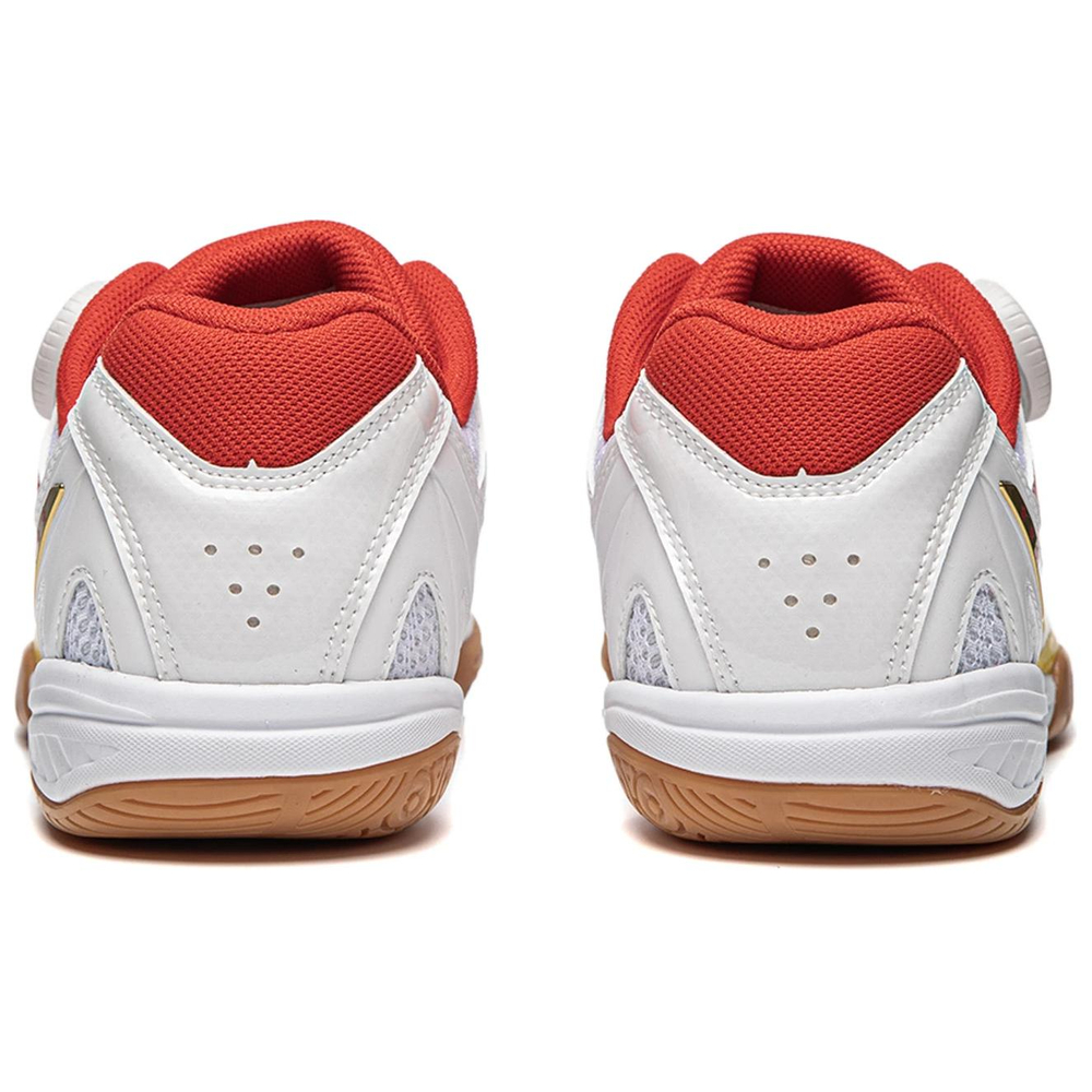 Li Ning Cushioning, Wear Resistant Low top Table Tennis Shoes Unisex White Red Yellow