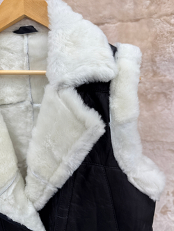 Жилет из натуральной овчины. Косуха, 48 Размер