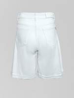 Джинсовые шорты бермуды Denim 9307 однотонные с подворотами