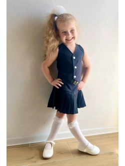 Костюм жилет с юбкой