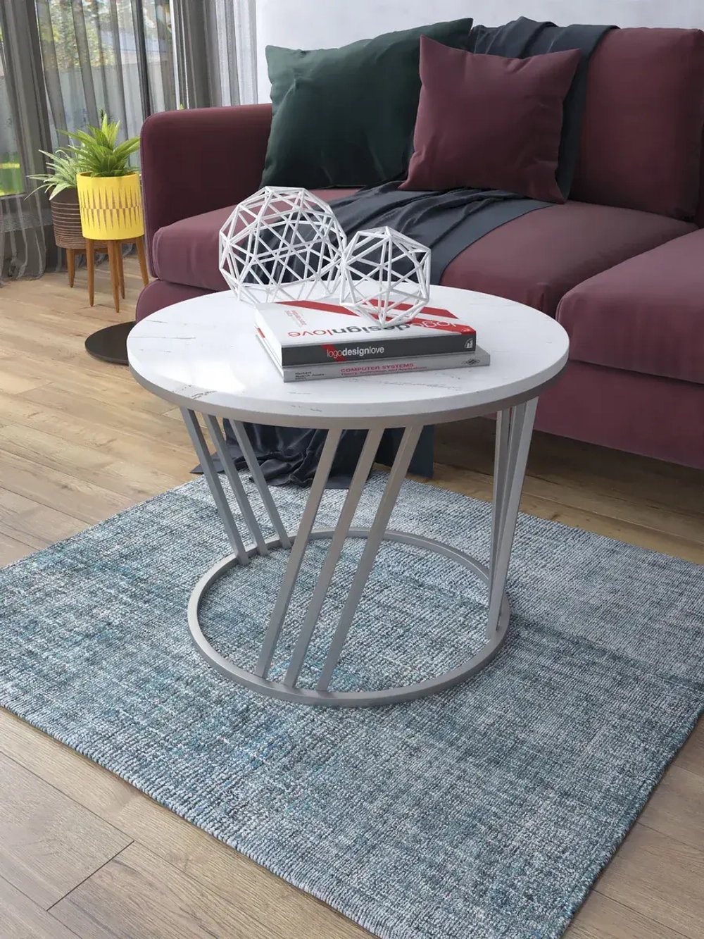 Журнальный стол Адидас - ССБГ - МДФ в ПВХ