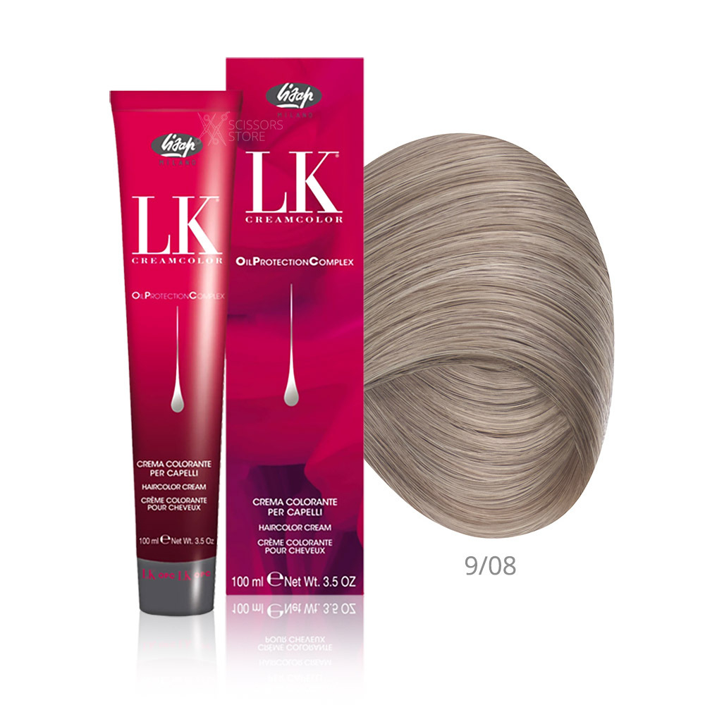 Перманентный краситель для волос Lisap LK Cream Color Oil Protection Complex (Lisap LK OPC)