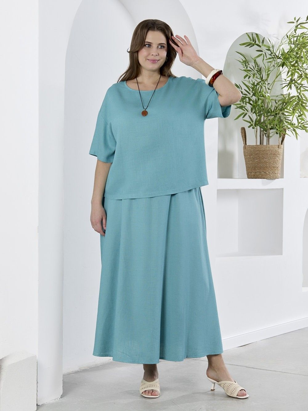 Блузка Камео-4 Виотекс БИРЮЗОВЫЙ