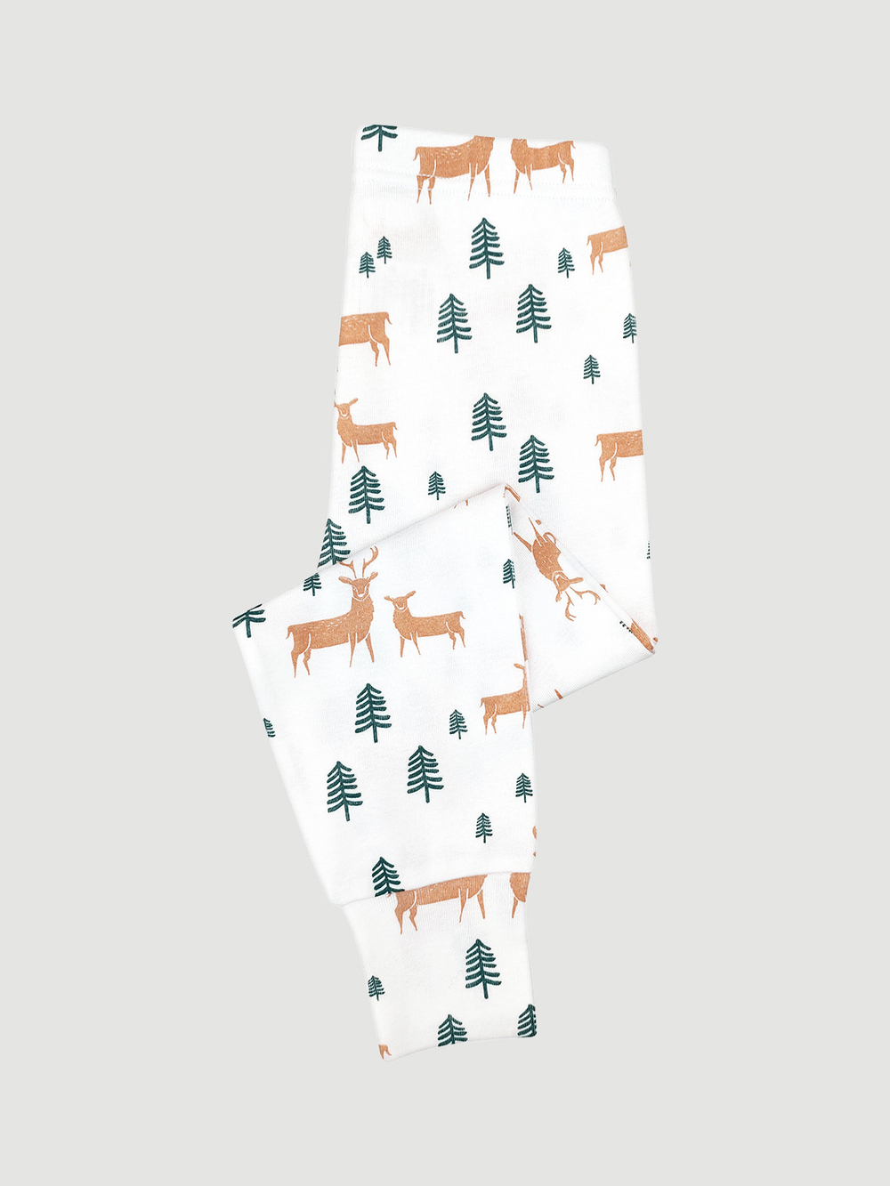 Пижама длинный рукав Mjolk Олени в лесу, на манжетах