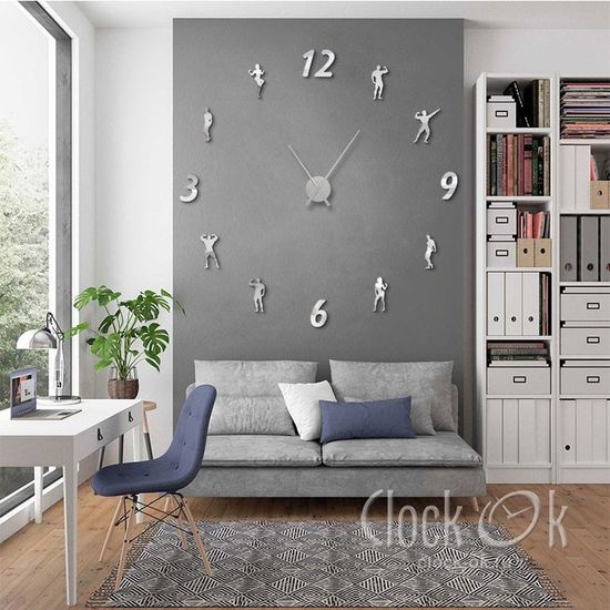 Настенные 3D часы Fitness