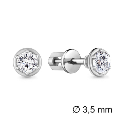 941361 Серьги из Золота с бриллиантами