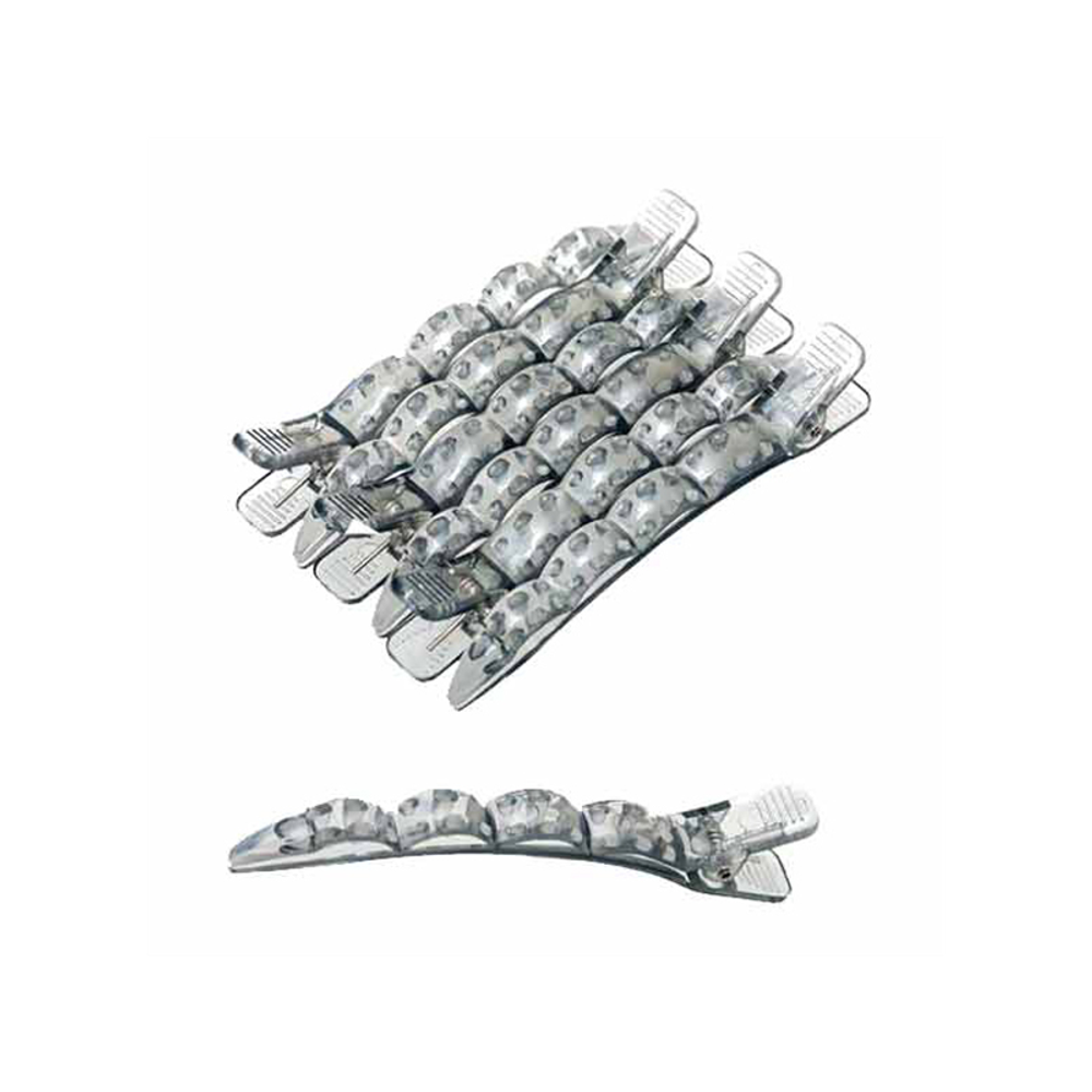 Зажимы для волос Harizma h10901-15 (10см, серый, 6шт)