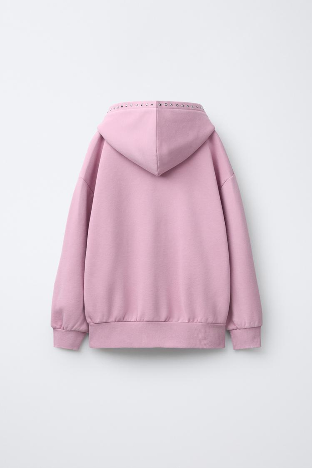 ZARA ХУДИ С ЗАКЛЕПКАМИ, РОЗОВЫЙ