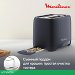 Тостер Moulinex LT2M0810 черный (7211419044)