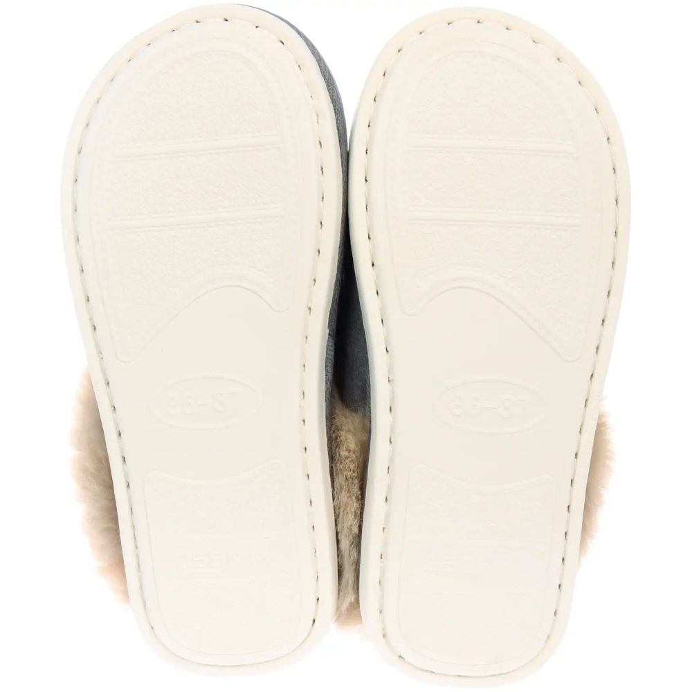 Тапочки женские домашние «IRIS», цвет серый, р-р 36/37