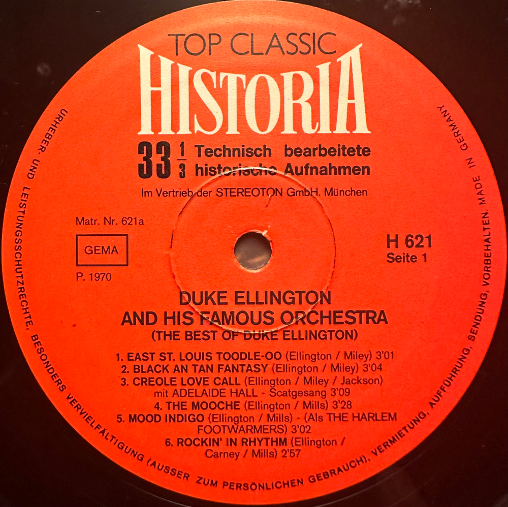 Duke Ellington - The Best Of Duke Ellington (Германия 1970г.)