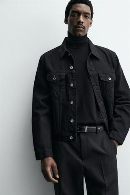 ZARA ДВУСТОРОННИЙ КОЖАНЫЙ РЕМЕНЬ, ЧЕРНЫЙ