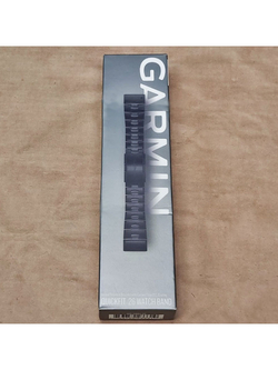 Garmin Quickfit 26 mm Vented Titanium Carbon Gray вентелируемый титановый браслет с DLC - покрытием (010-12864-09)