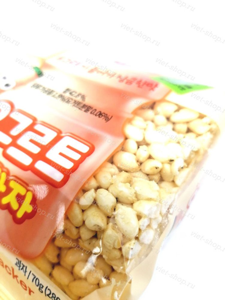Воздушные рисовые зерна со вкусом йогурта (козинаки), Mammos, Корея, 70 гр.