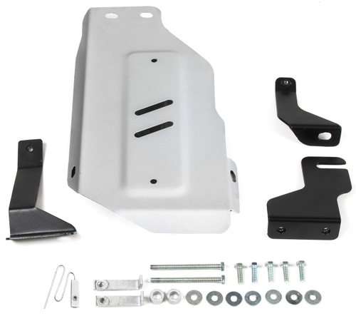 Защита редуктора Rival для Hyundai Santa Fe IV (V - 2.2D; 2.4; 3.5) 2018-2021/Kia Sorento III Prime (V - 2.2D; 2.4; 3.3) 2015-2020, штампованная, алюминий 3 мм, с крепежом, 333.2376.1