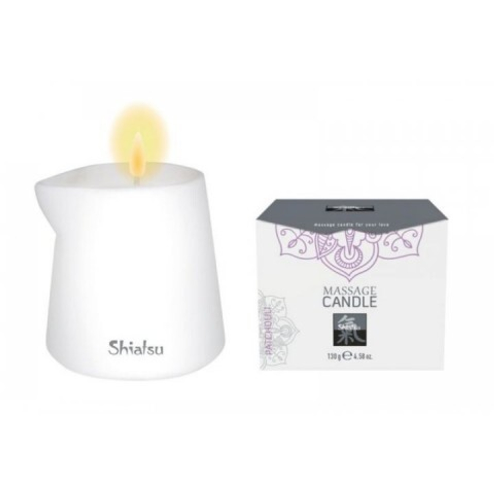 Массажные свечка с ароматом Пачули от Shiatsu 130 гр.