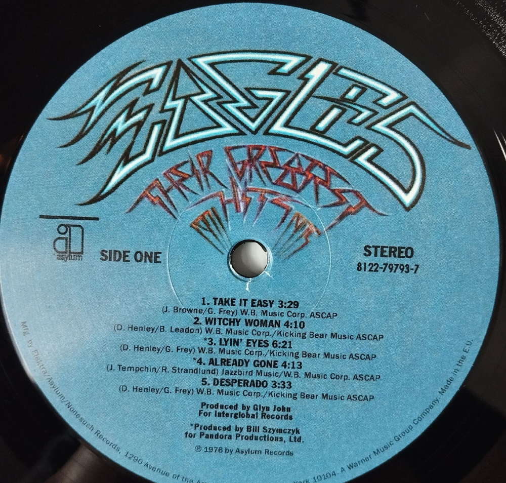 Винтажная виниловая пластинка LP Eagles Their Greatest Hits 1971 1975 (EU 2020)