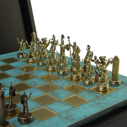 Manopoulos Шахматы оригинальные сувенирные "Троянская война"