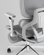 Кресло офисное TopChairs Prodigy с оттоманкой серый