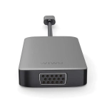 Адаптер Wiwu Alpha USB-C 5 в 1 на USB 3.0/Type-C/HDMI/VGA/Stereo (A513HVP) (Grey)