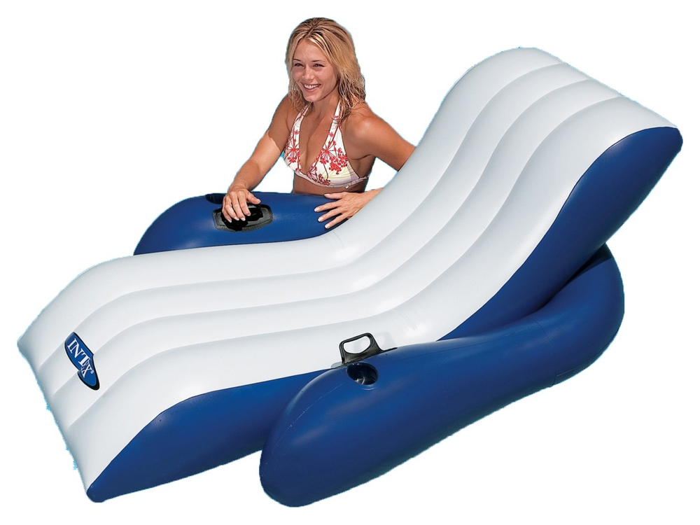 Надувное кресло-шезлонг 180х135см.