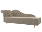 Кушетка Камерон левая, Бежевый, Микровельвет, 110098L