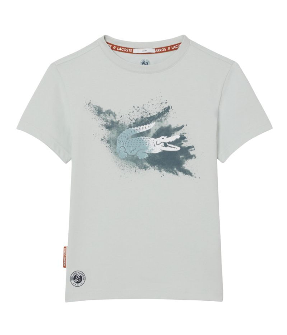Детская теннисная футболка Lacoste Kids Roland-Garros Edition Jersey Tennis - green