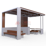 Пергола Комфорт 2 с мебелью и гирляндой