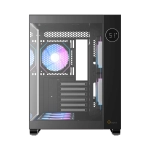 Корпус Ocypus Iota C70 BK ARGB ATX/mATX/mITX 2xUSB, Type-C, Предустановлены 6 вентиляторов с ARGB подсветкой, Черный, Iota-C70-BKD600XX-GL