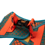 Шлейка-жилетка мягкая со светоотражающими элементами "Нео" S, голубая, обхват груди 370-400мм, Triol