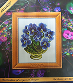 "Фиалки"-207 вышивка