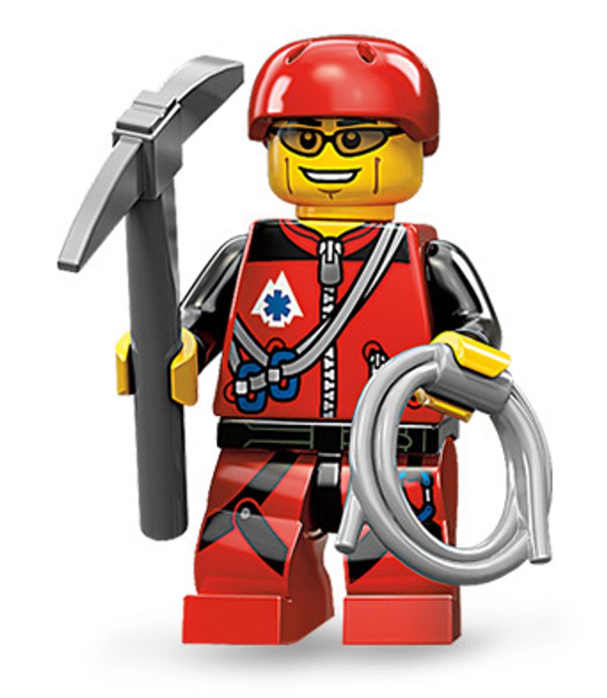 Минифигурка LEGO 71002 - 9 Скалолаз