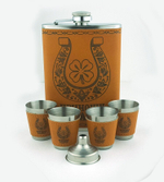 Набор подарочный Фляга и стопки Приношу удачу