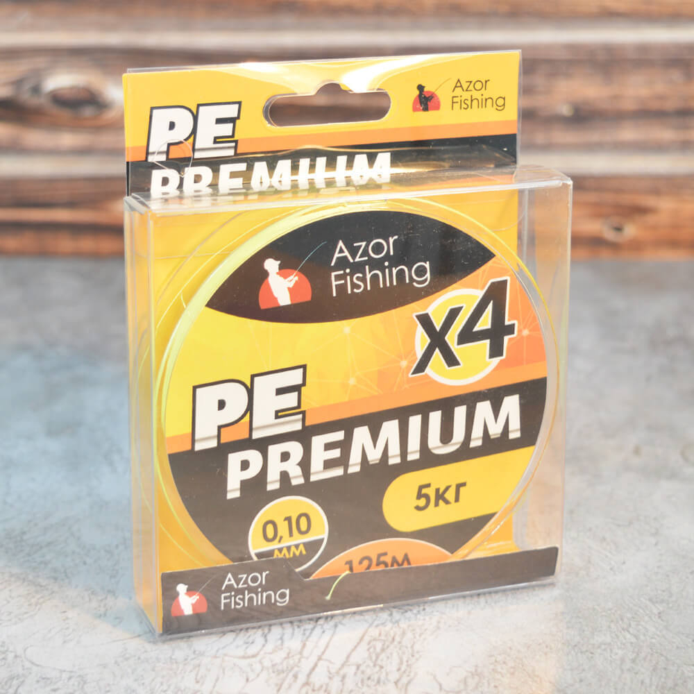 Леска плетеная 0,10мм Премиум 4 нити 125м 5кг