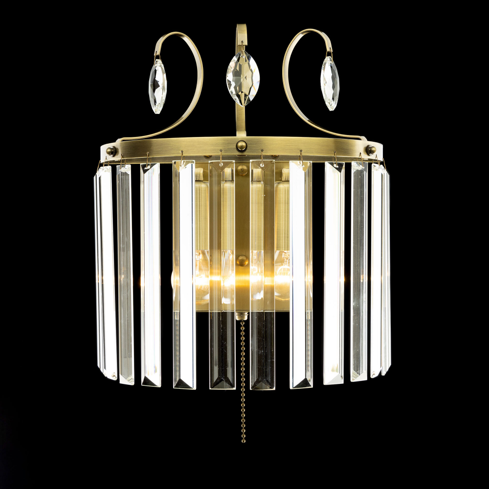 Citilux Инга CL335323 Бра хрустальное с выключателем Бронза