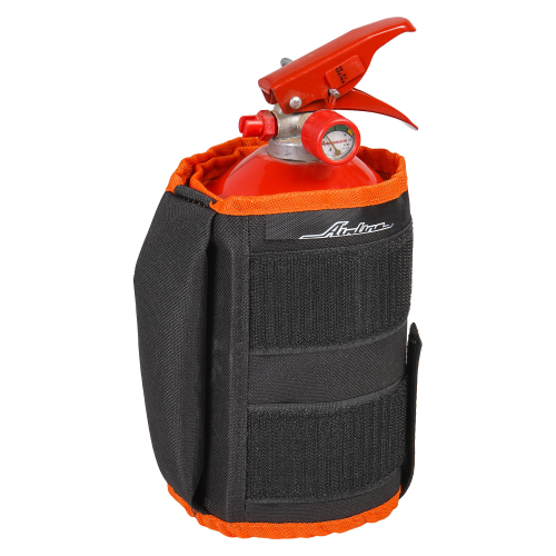 Чехол-фиксатор для огнетушителя Airline (ОП-1-ОП-5) автомобильный полиэстер, черн./оранж.