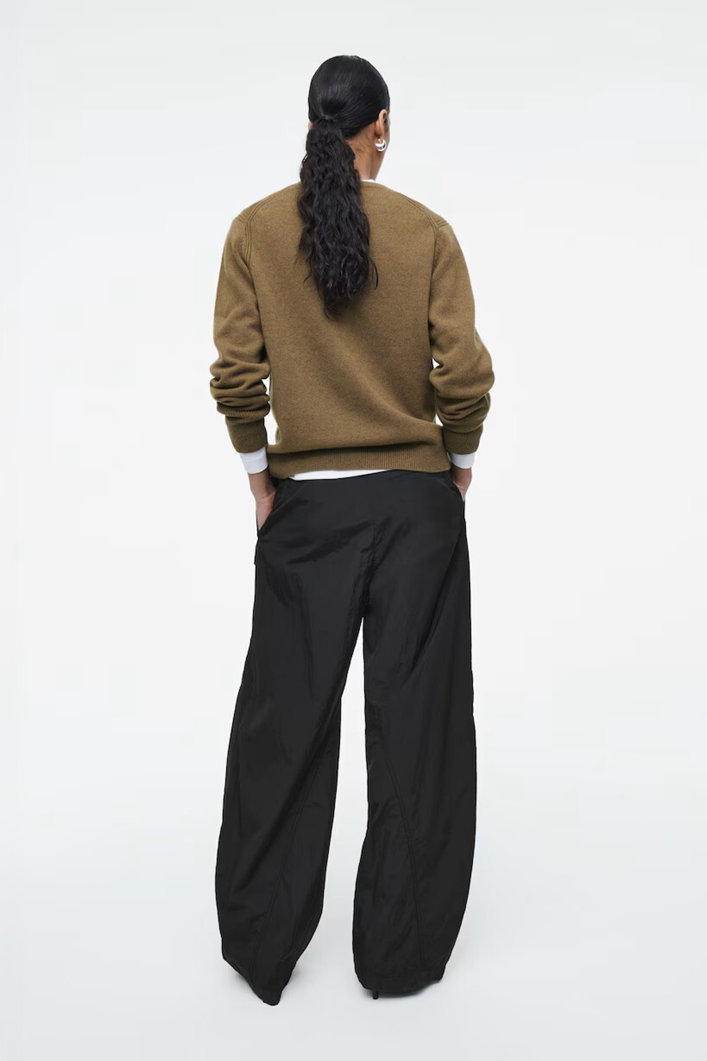 COS КАШЕМИРОВЫЙ СВИТЕР, КОРИЧНЕВЫЙ