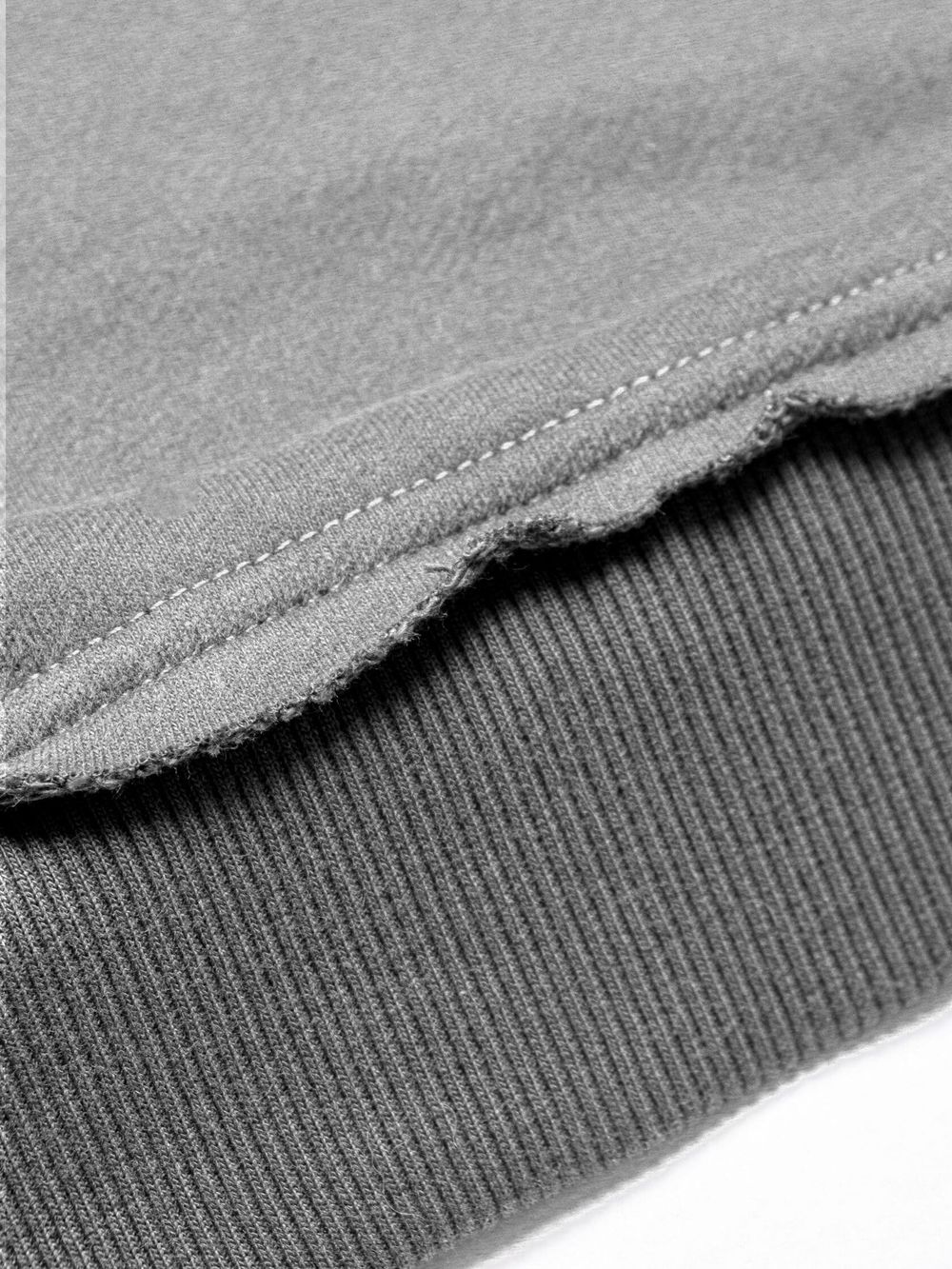 Толстовка Hardlunch Crew с коротким рукавом меланж серая